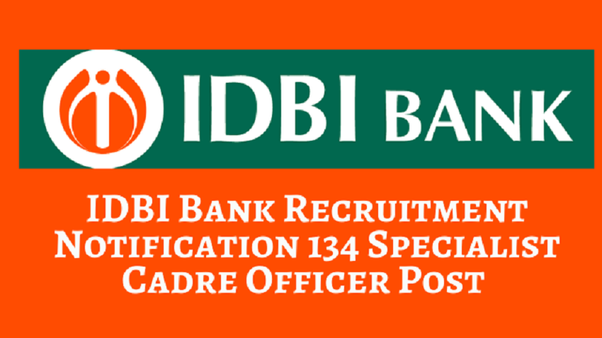 IDBI Bank Specialist Cadre Officers Recruitment 2021