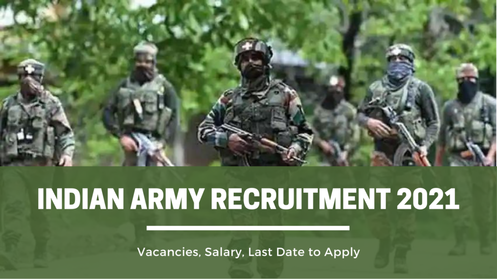 Indian Army Recruitment 2021