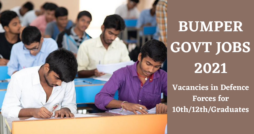 Bumper Govt Jobs 2021